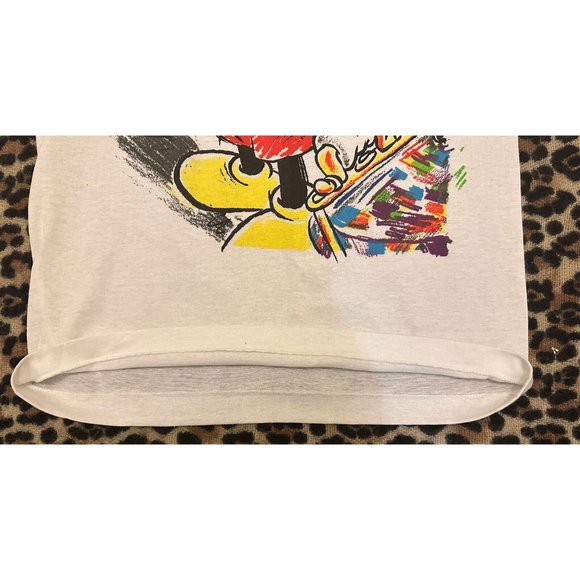 Vtg 1980s DISNEY CHARACTER FASHIONS MICKEY MOUSE MODE T-Shirt Medium Suitcase - Picture 6 of 10